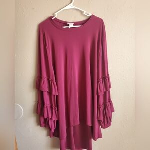 Burgundy Zadie B's Amelia Top